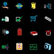 Web and Computing Icons Series Set N3