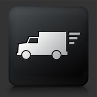 Black Square Button with Delivery Truck N2