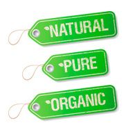 Natural Pure Organic labels