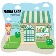 set of floral theme01