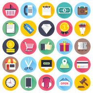 Flat Local Business Icons