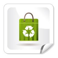 Green Shopping Bag Icon N2