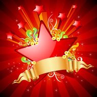 Shiny Star with Banner