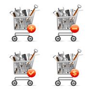 Engineering equipments in shopping cart