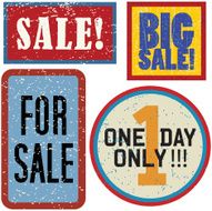 Grunge Sale Signs