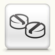Square Button with Pills