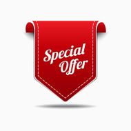 Special Offer Blue Label Icon Vector Design N2
