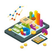 Modern business and analytics concept