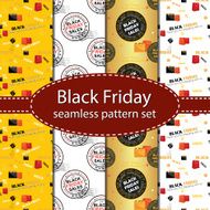 Black Friday seamless pattern for print