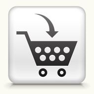 Square Button with Shopping Cart N4