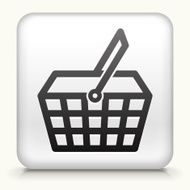 Square Button with Shopping Basket