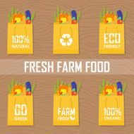 Paper package with fresh healthy produce N2