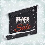 Black Friday sale Curved paper banner