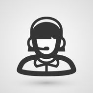 Black support icon