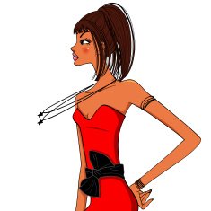 chc girl in red dress N2