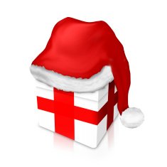 Gifts red design christmas box illustration