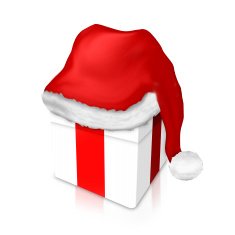 Gifts red design christmas box illustration N2