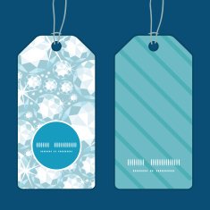 Vector shiny diamonds vertical round frame pattern tags set