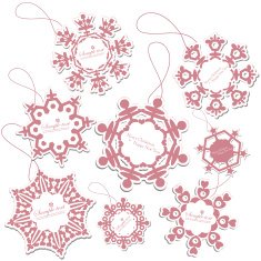 Set of christmas tags N3