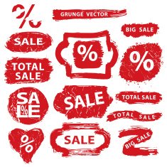 Sale Grunge Stamps badges label banners set N2