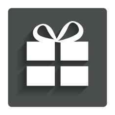 Gift box sign icon Present symbol N52