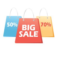 handbags sale signs