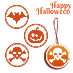 Vector set of Halloween tags