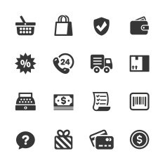 Shopping Icons N129