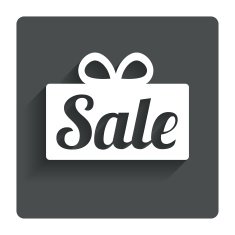Sale gift sign icon Special offer symbol N2