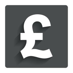 Pound sign icon GBP currency symbol N4