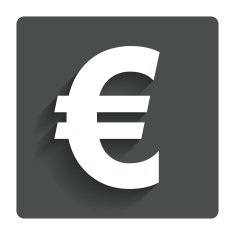 Euro sign icon EUR currency symbol N5