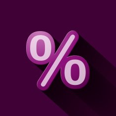 Volume icons symbol Percent sign