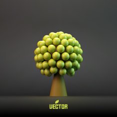 Abstract tree Concept for business social media technology