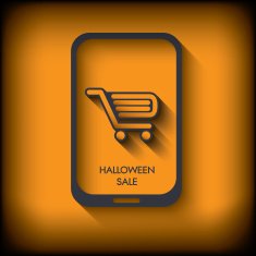 Halloween sales concept design