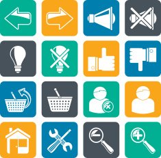 Silhouette Website and internet icons N2