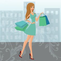 Shopping girl urban N2