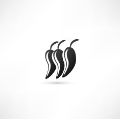 Icon of red hot chili pepper N6