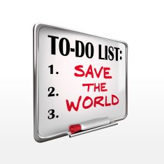 save the world on to-do list whiteboard N2