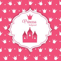 Princess Crown Background Vector Illustration N11