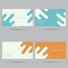 Trendy business card template N13