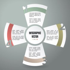 Infographic background with cool labels N2