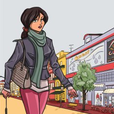 Brunette in autumn clothes N2