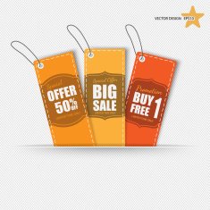Set of tags for sale