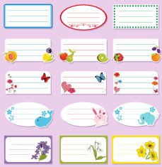 School labels