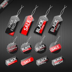 black friday sale tag design