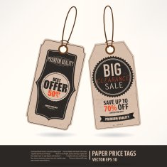 Vintage Style Price Tags N7