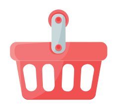 Vector Shopping Cart Flat Icon