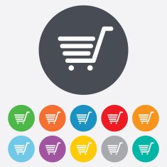 Shopping Cart sign icon Online buying button N14