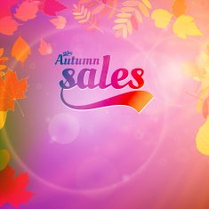 Autumn sale design template N5