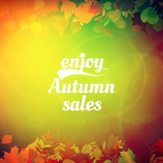 Autumn sale design template N9